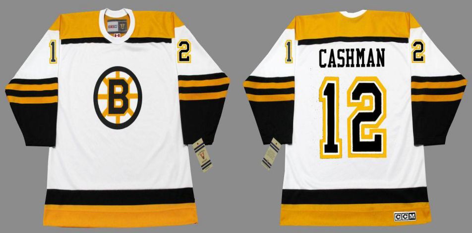 2019 Men Boston Bruins 12 Cashman White CCM NHL jerseys